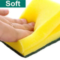 2Pcs Kitchen Dishwashing Soft Sponge Absorbent Clean Rub Pot Rust Scouring Pad Removing Kits Household Cleaning Brush Sponge