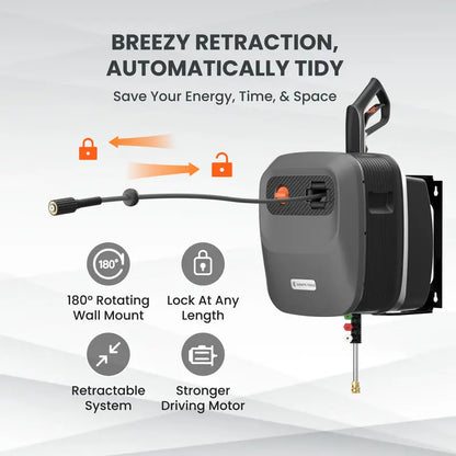 Giraffe G20 Retractable Pressure Washer | 2400 PSI