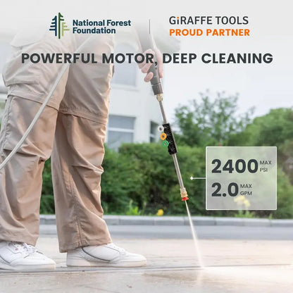 Giraffe G20 Retractable Pressure Washer | 2400 PSI